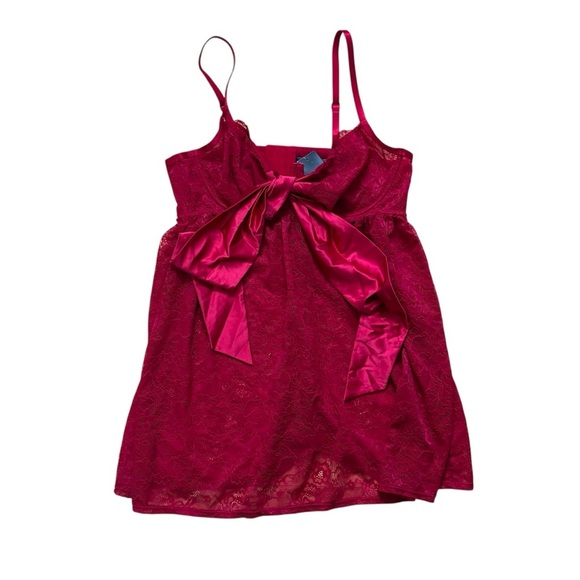 Torrid Red Babydoll Lace Lingerie Womens Size Large New With Tag Bow Romantic - Picture 1 of 6